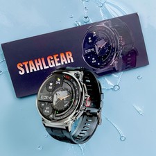 StahlGear Smartwatch  Robuste Edelstahl Fitne...