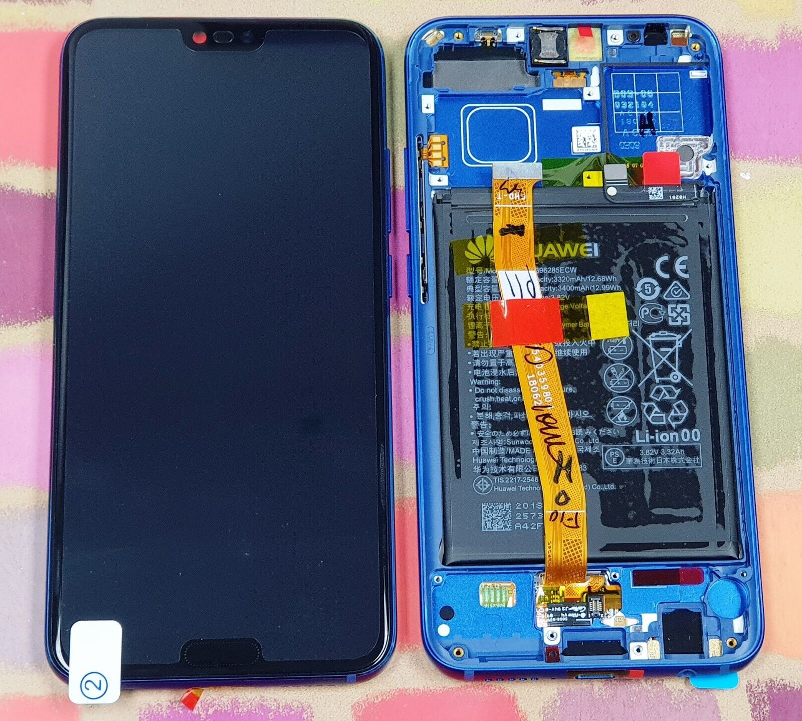 Genuine Honor View 10 Bkl L09 Blue Lcd Screen Digitizer sxb For Sale Ebay