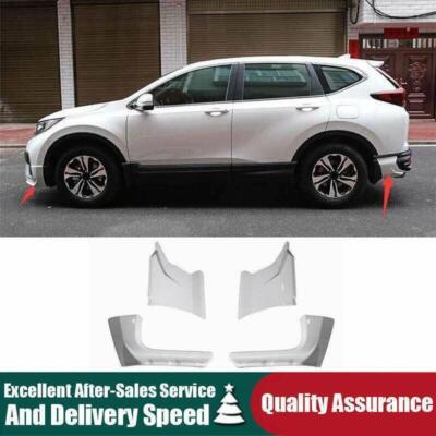 Pearl White Rear+Front Bumper Lip Chin Spoiler Splitter For Honda