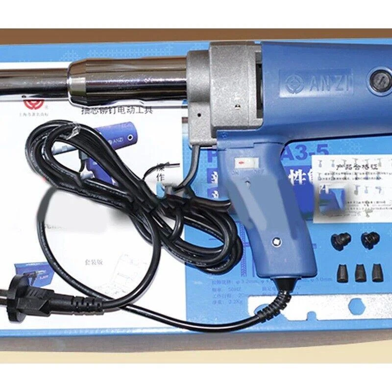 Pistola Remachadora Eléctrica Alta Calidad Herramienta Remachadora Ciega Pistola Remachadora PIM-SA3-5 Foto 3 de 4