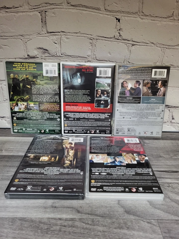WB Horror Dvd Lot Prisoners/Zodiac Alien Raiders Box Chernobyl Diaries Hidden Foto 2 de 4