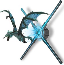 18.1" 3D Hologram Fan, HD LED, Bluetooth/WIFI, 700 Videos for Events Decor