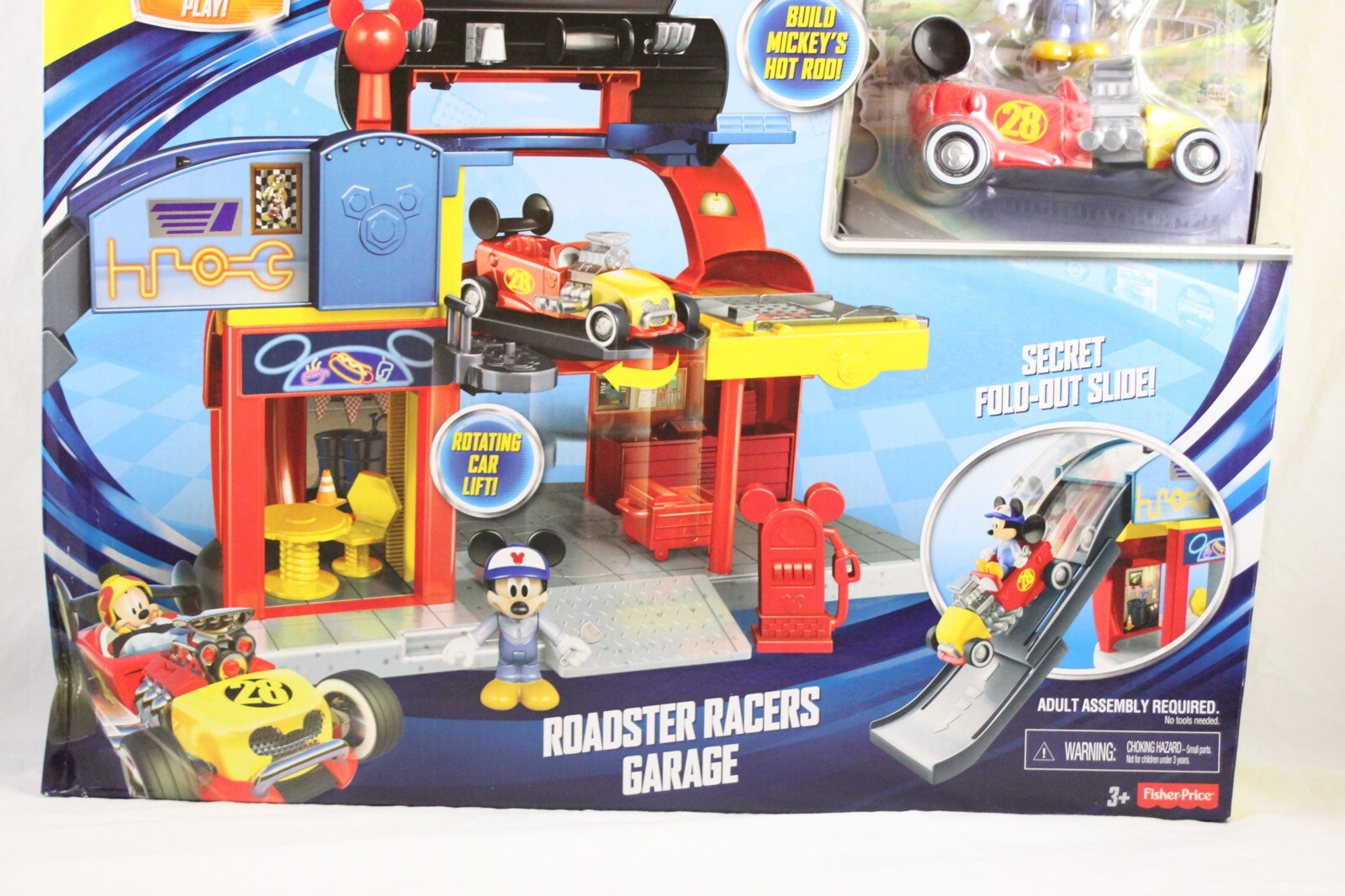 mickey mouse roadster racer garage