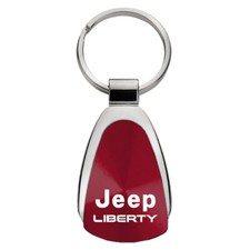 Jeep Liberty Teardrop Key Chain Burgundy Jeep Liberty Teardrop Key Chain Burgundy