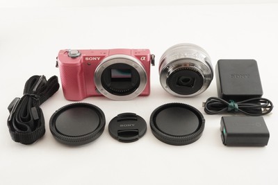 SONY a5000 ミラーレスカメラ ピンク E 16-50mm USED] Sony Alpha A5000 Mirrorless Digital Camera with 16
