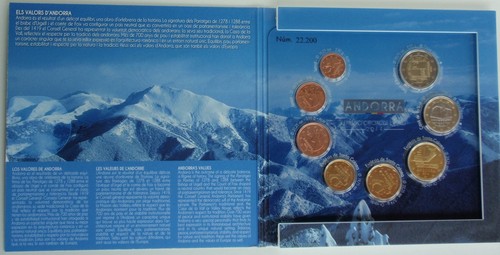 Andorra 2014 official euro coins mint set 8 pcs BU - Picture 4 of 4