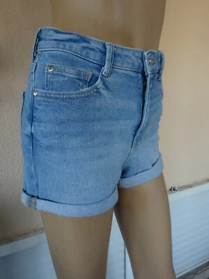 SHORT EN JEANS BLEU T 36 US 27" - Photo 1/4
