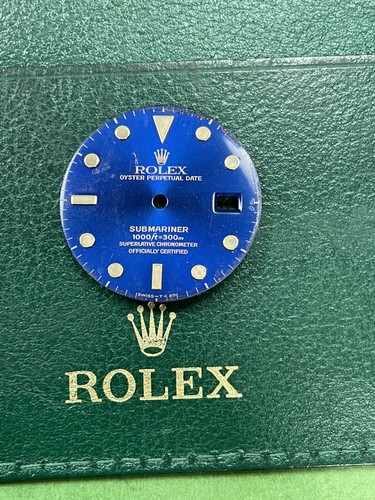 Vintage Used Rolex Submariner 16613 Watch DIAL Blue Men For Parts Hk30