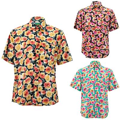 Regular Fit Kurzarm Hemd Loud Originals Floral Petal Sommer Print