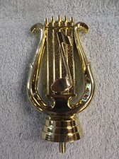 trophy parts lot of 11 pcs music lyre note 4" tall topper Freeman