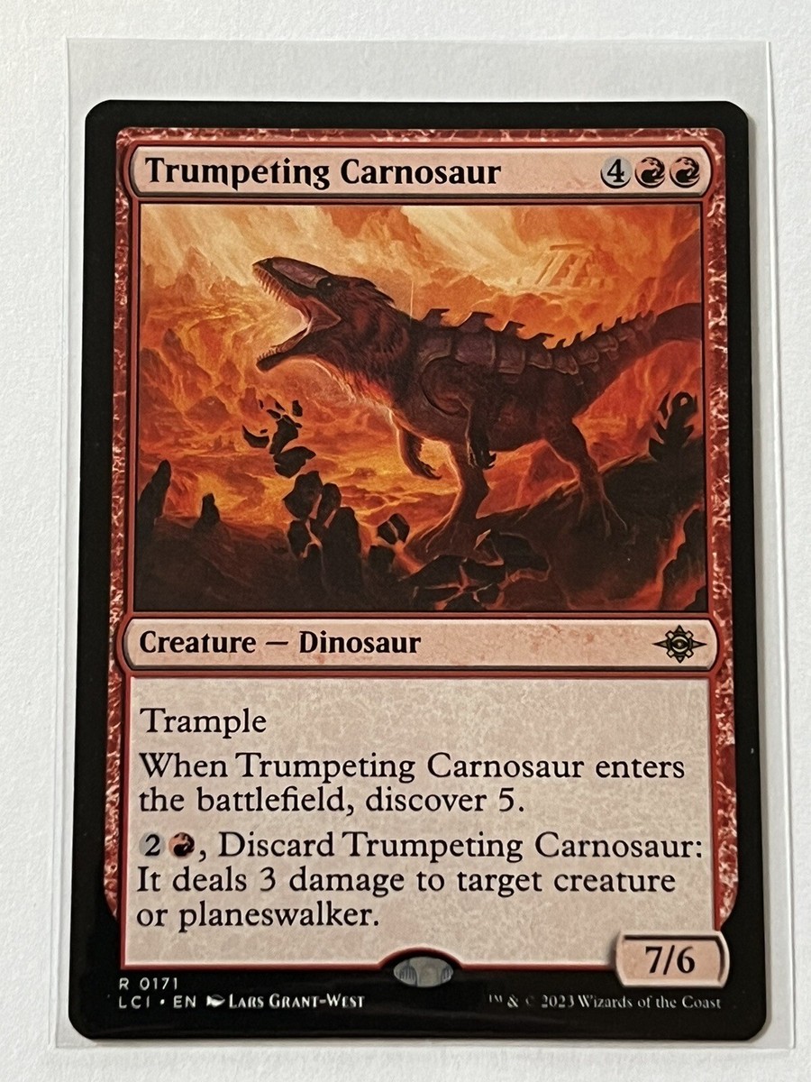 Trumpeting Carnosaur 171 MTG Lost Caverns of Ixalan Mint - 9.0 +