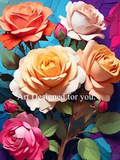 Digital Image Picture Photo Wallpaper Background, Beautiful Roses 