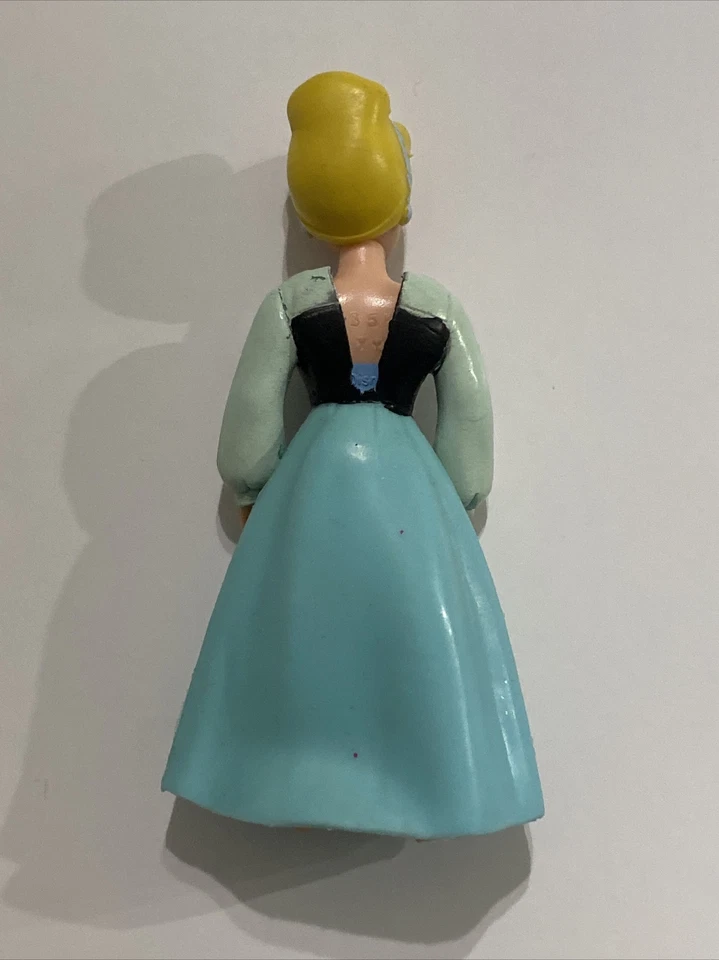 Disney Princess Cinderella Action Figure Doll Rubber Dress - Image 2 of 3
