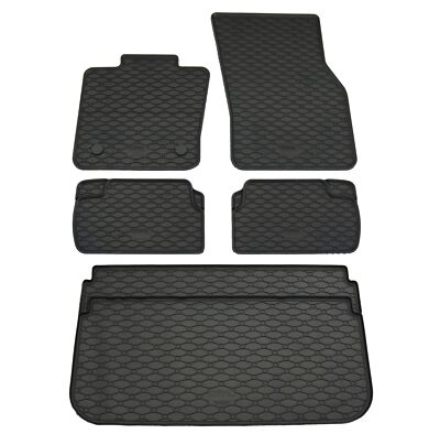 Gummi Fußmatten Kofferraumwanne für Mini Cooper F55 F56 2013- Set Gummimatten