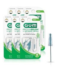 GUM Proxabrush Go-Betweens Interdental Brush Refills Tight 8 Count Pack of 6
