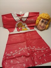 LITTLE ORPHAN ANNIE Ben Cooper Vinyl Costume 1982 Medium 8-10 Play Dress Up