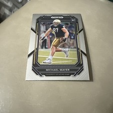 2023 Panini Prizm Draft Picks Football #155 Michael Mayer ROOKIE CARD RC