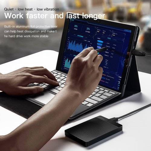 250GB 2.5" Ultra Slim Portable External Hard Drive HDD-USB 3.0 for PC, Mac, Lapt - Picture 5 of 12
