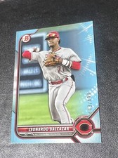 2022 Bowman Draft Paper Base Sky Blue #BD-91 Leonardo Balcazar /499 - Reds