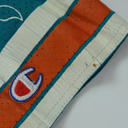 Rare maillot de football vintage CHAMPION Dan Marino Miami Dolphins NFL années 90 sarcelle 44 - Photo 8 sur 12