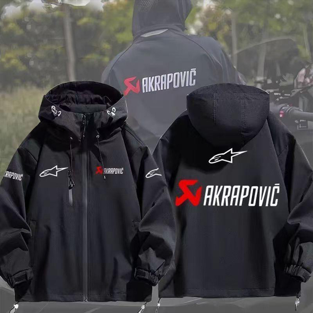 Tubo di Scarico Akrapovic Tuta Sportiva Cerniera Cappuccio Giacca Tuta Felpa foto 2