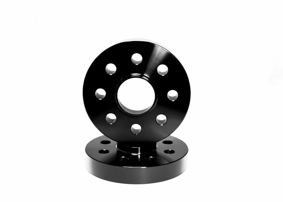 2 piezas 4x100 57,1 mm NEGROS espaciadores de rueda centrados en el cubo 20 mm BMW 4 tacos modelos con pernos Foto 2 de 3