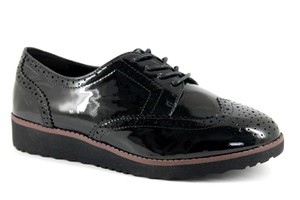 black patent brogues womens uk
