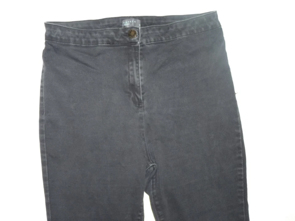 Papaya Womens Black Cotton Skinny Jeans Size 16 L27 - Image 3 of 4