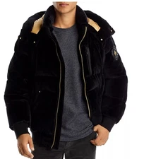Moose Knuckles Velour Hooded Down Puffer Jacket NEW!!