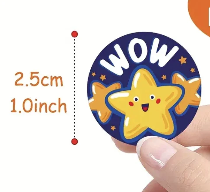 Positive Reward Teacher Merit Stickers 2.5cm 50/100pc Classroom Award Kids Party