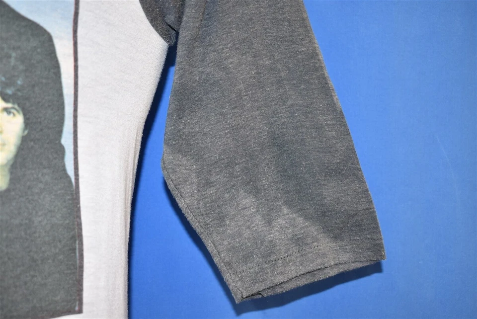 vtg 80s BLONDIE TOUR 1982 TRACKS ACROSS AMERICA RAGLAN NEW WAVE ROCK t-shirt S - Image 3 of 4