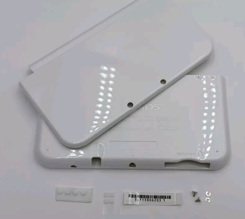 New Nintendo 3ds Xl LL White Replacement Shells Front+Rear+