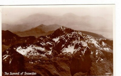 MOUNT SNOWDON - THE SUMMIT S/W POSTKARTE