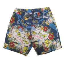 New Reyn Spooner Men's Blue Green Size 30 38 Boardshorts Ocean Hawaiian Islands 