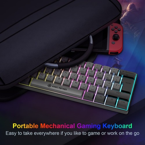60% Wired Mechanical Keyboard Mixed Color,PBT Dye-Sub XDA Keycaps,RGB for Gamers - Picture 42 of 63