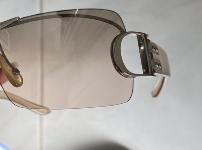 Vintage Christian Dior Y2K Airspeed/F 66KFL 120 Rimless Shield  