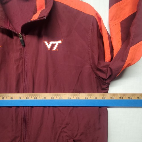 NWT Nike Storm Fit Jacket Sz Med Virginia Tech Maroon Orange LS Full Zip Mesh - Picture 13 of 15
