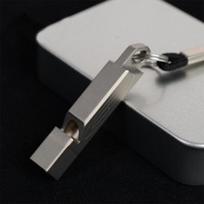 Titanium Alloy Whistle Lightweight Portable Outdoor Life-saving Camping Whistle