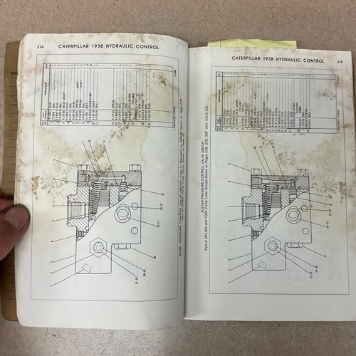 CAT Caterpillar 193B PARTS MANUAL BOOK HYDRAULIC CONTROLS for D9H TRACTOR sn 42V - Foto 3 di 4
