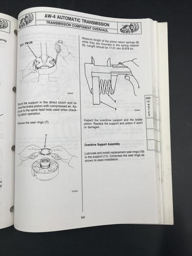 1986 Jeep Wagoneer Comanche Cherokee T.A. AW-4 Automatic Transmission Manual - Picture 8 of 9
