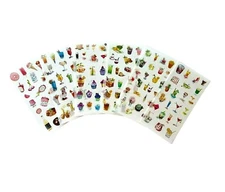6 Sheets Stickers Treats Cocktails Paper Scrapbooking Art Card Making Crafts