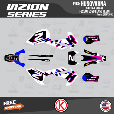 Graphics Kit for Husqvarna FE250 FE350 FE450 FE501 (2017-2019) Vizion-Magenta