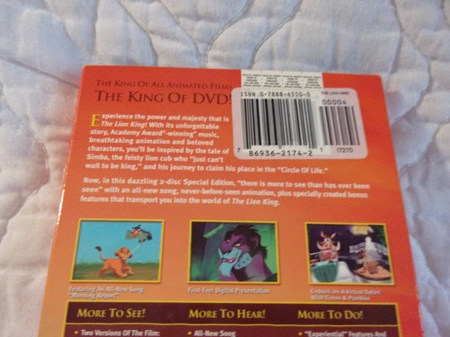 THE LION KING PLATINUM EDITION 2-DISC SPECIAL DVD NEW WS DISNEY ELTON JOHN ANIME - Picture 3 of 18