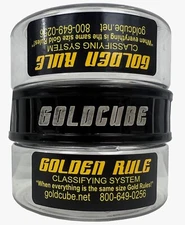Gold Cube's GOLDEN RULE Classifier System 2 Jars 1 Ring Only no screens
