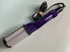 Bed Head TIGI 3-Wave BH 365 Artist Curling Iron Beach Crimper Purple Silver