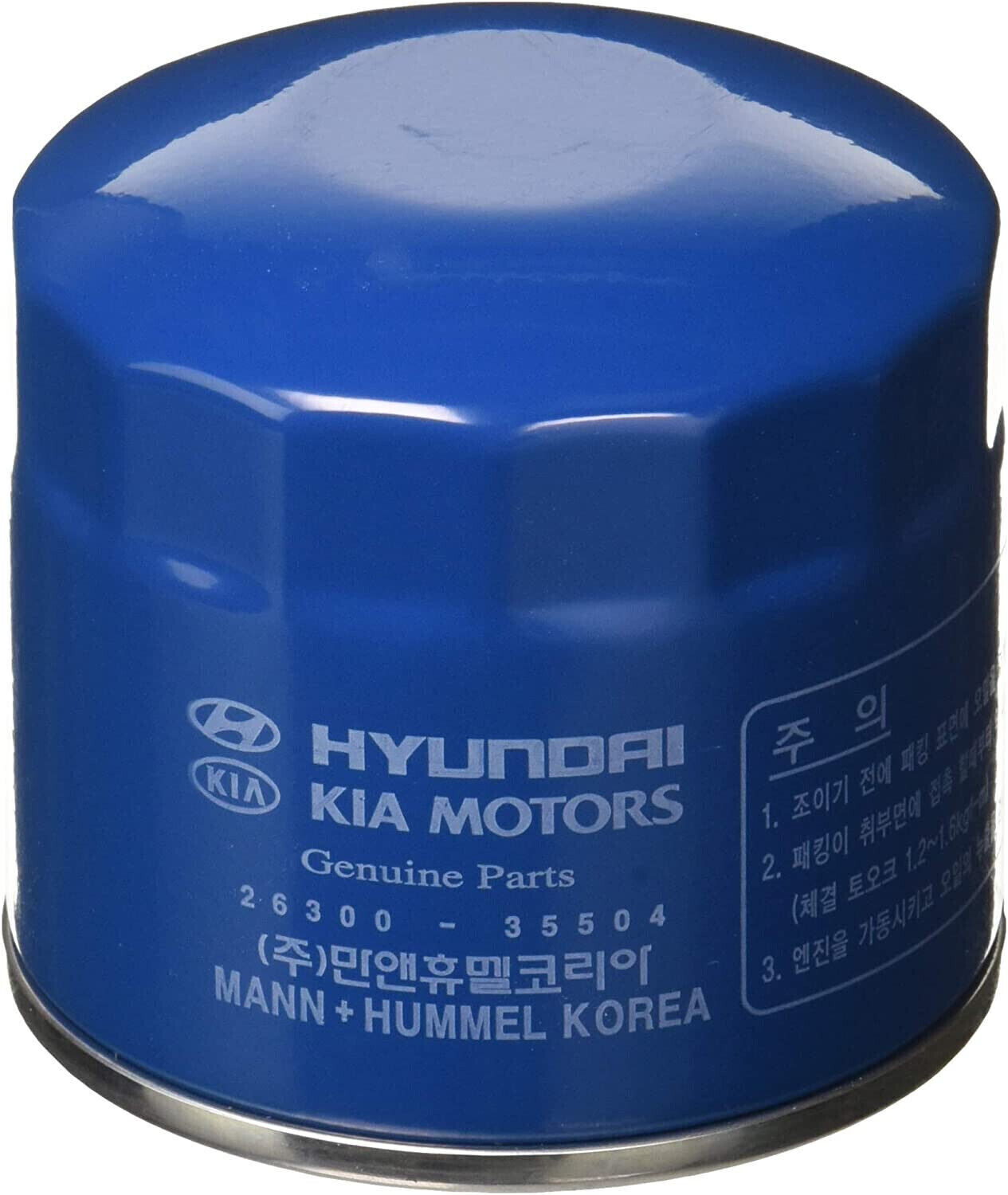 2 Pcs Engine Oil Filter Gasoline for Hyundai Genesis 2010-2014 Genuine