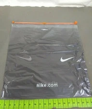  Nike store bag grey orange drawstring plastic yarn drawstring medium NIKM5019