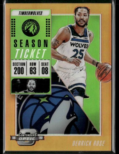 Derrick Rose [Orange] #33 2018 Panini Contenders Optic card