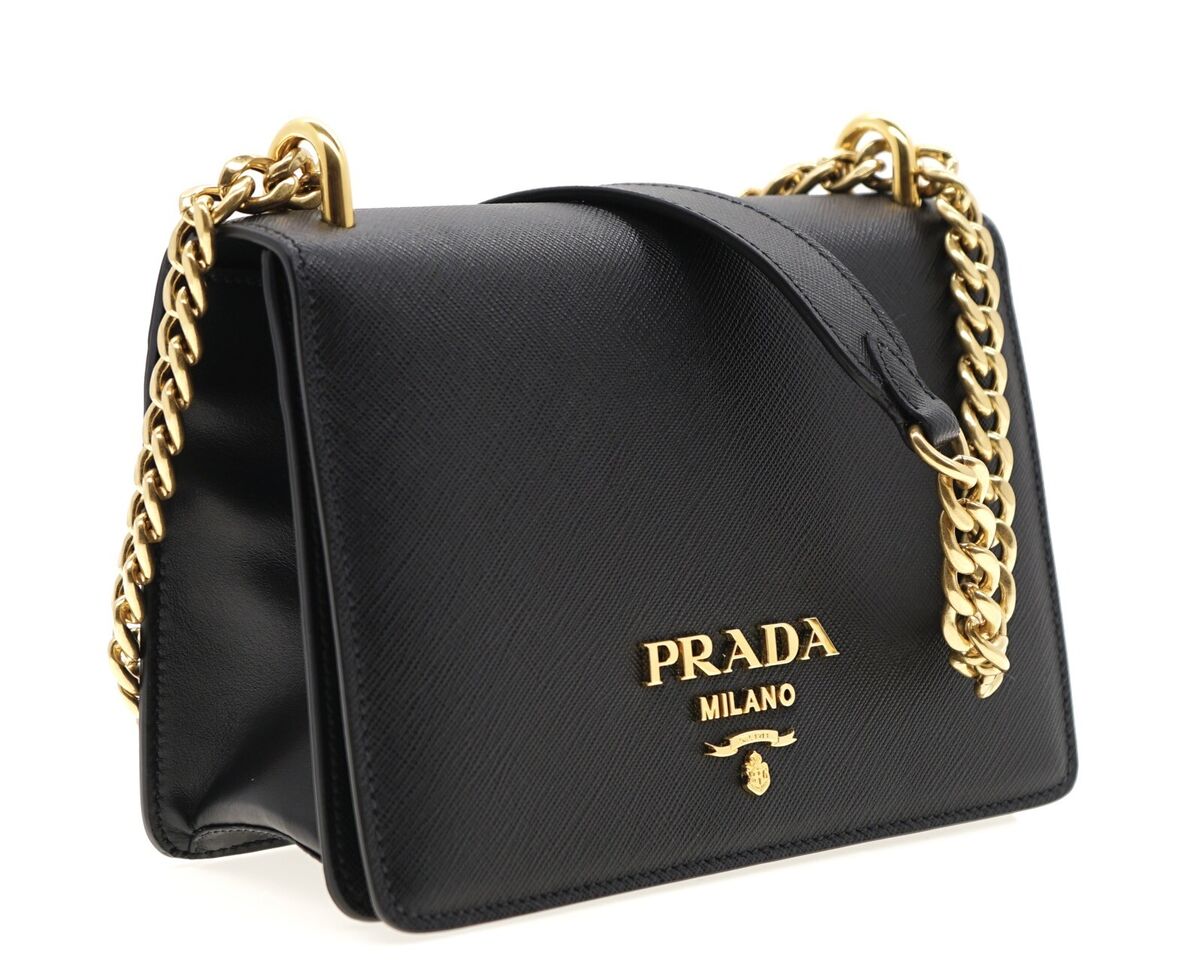 Prada White Saffiano Pattina Crossbody Bag Leather, 47% OFF