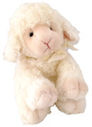 Vtg Russ Woolo Lamb Sheep Plush Stuffed 8" Easter Off White Cream Bow Clean